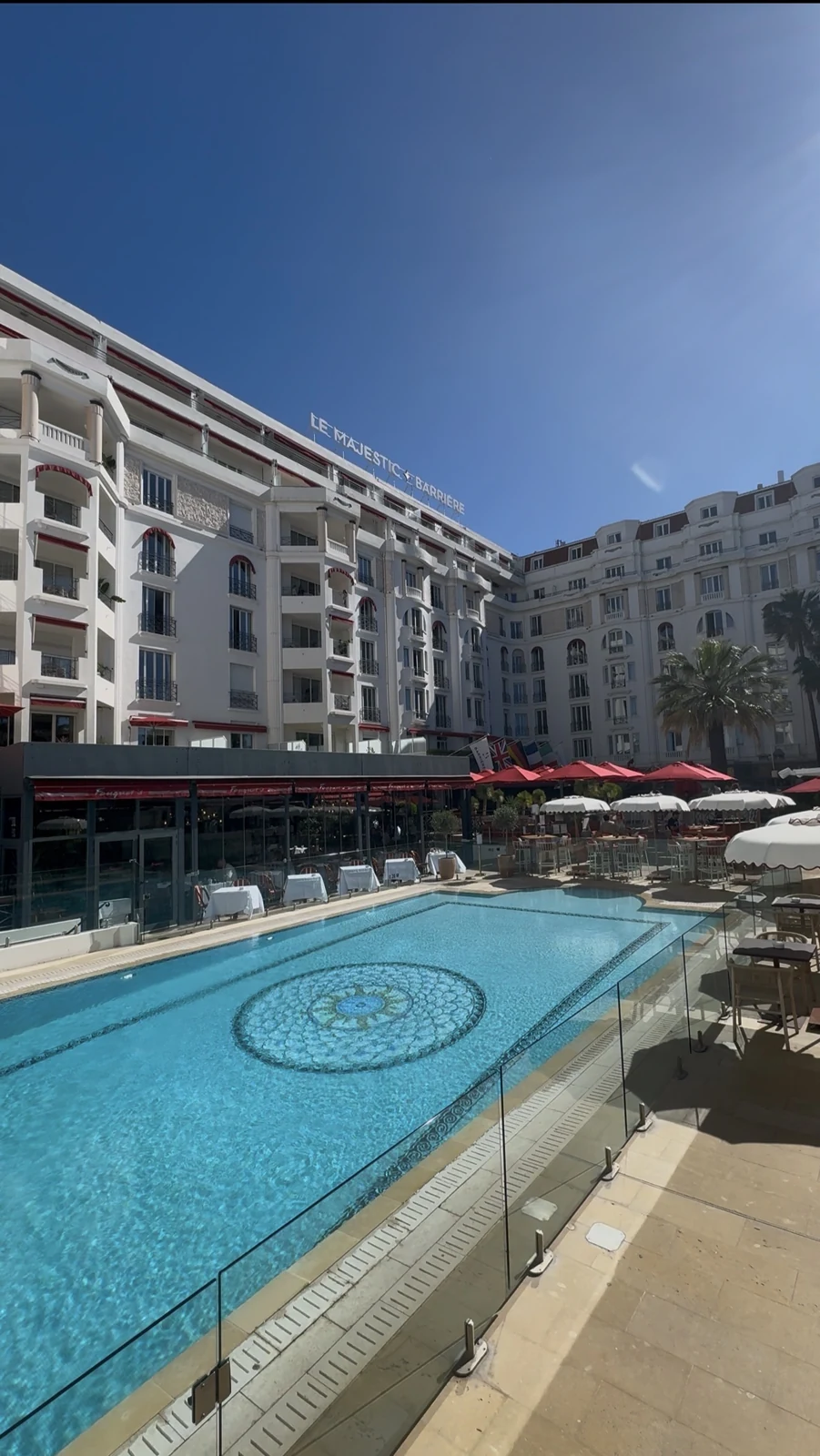 Pool at Hôtel Majestic in Cannes
